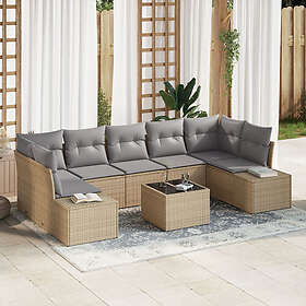 vidaXL Garden Sofa Set with Cushions 8 Pieces 3355649