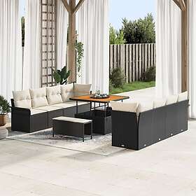 vidaXL Garden Sofa Set with Cushion 11 Pieces 3362115