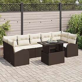 vidaXL Garden Sofa Set with Cushion 8 Pieces 3348594