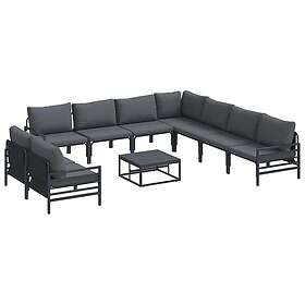 vidaXL Garden Sofa Set with Cushion 10 Pieces 3379003