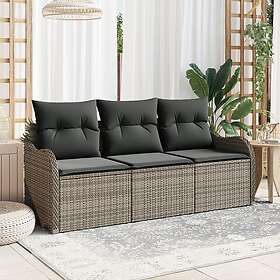 vidaXL Garden Sofa Set with Cushion 3 Pieces 3354228