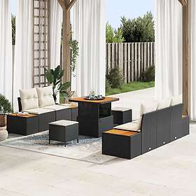 vidaXL Hage Sofasett med Puter 8 Deler 3362855