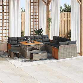 vidaXL Garden Sofa Set with Cushion 17 Pieces 3365308