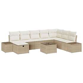 vidaXL Hage Sofasett med Pute 9 Deler 3359440