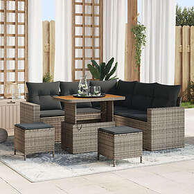 vidaXL Garden Sofa Set Height-Adjustable 8 Pieces 3361618