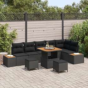 vidaXL Hage Sofasett med Pute 9 Deler 3364879