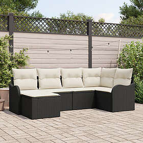 vidaXL Sofasett til Hage med Pute 6 Deler 3354436