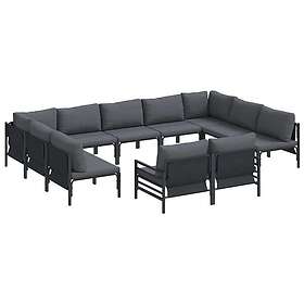 vidaXL Garden Sofa Set with Cushion 11 Pieces 3379024