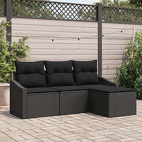 vidaXL Ensemble de Canapé avec Coussin 4 Pièces 3346673