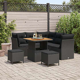 vidaXL Hage Sofasett med Puter 8 Deler 3361479