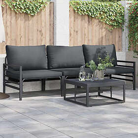 vidaXL Garden Sofa Set with Cushion 4 Pieces 3378963