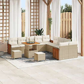 vidaXL Garden Sofa Set with Cushion 17 Pieces 3365311