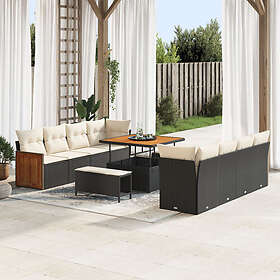 vidaXL Garden Sofa Set with Cushion 11 Pieces 3363285
