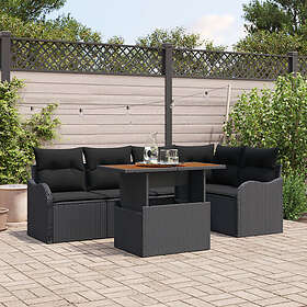 vidaXL Garden Sofa Set with Storage 6 Pieces 3358200