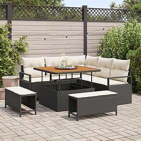 vidaXL Garden Sofa Set with Cushions 8 Pieces 3362515