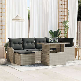 vidaXL Garden Sofa Set with Cushion 7 Pieces 3348498