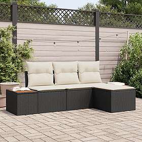 vidaXL Hage Sofasett med Pute 4 Deler 3356727