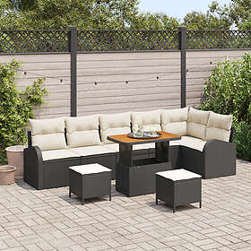 vidaXL Garden Sofa Set with Cushion 9 Pieces 3362415