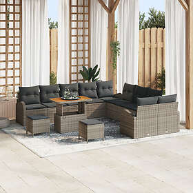 vidaXL Garden Sofa Set with Cushion with Storage 13 Pieces 3364408