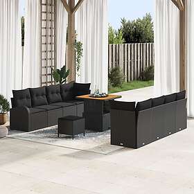vidaXL Garden Sofa Set with Cushion 11 Pieces 3362364