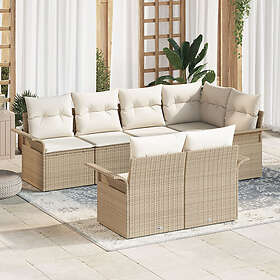 vidaXL Hage Sofasett med Pute 7 Deler 3354070