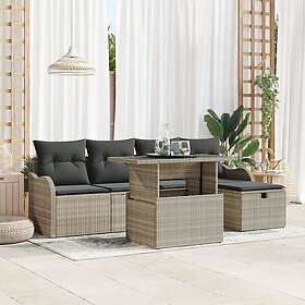 vidaXL Ensemble Canapé de Jardin avec Coussin 6 Pièces 3361041