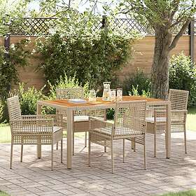 vidaXL Garden Dining Set 5 Pieces 3334919