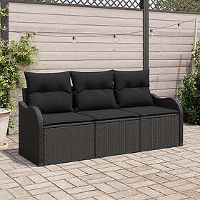 vidaXL Hage Sofasett med Pute 3 Deler 3354232