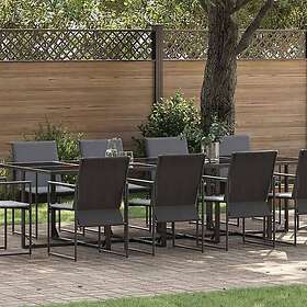 vidaXL Garden Dining Set 11 Pieces 3335861