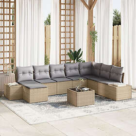 vidaXL Garden Sofa Set with Cushions 8 Pieces 3355859
