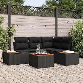 vidaXL Garden Sofa Set with Cushion 4 Pieces 3356748