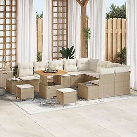 vidaXL Garden Sofa Set with Cushion 12 Pieces 3364771