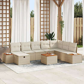 vidaXL Garden Sofa Set with Cushion 9 Pieces 3359663