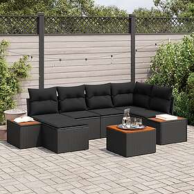 vidaXL Garden Sofa Set with Cushion 7 Pieces 3348124