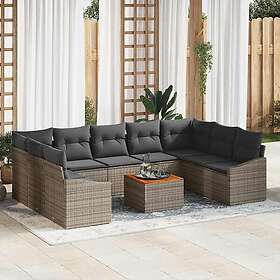 vidaXL Leone Garden Sofa Set with Storage 10 Pieces 3356543