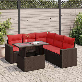vidaXL Ensemble de Canapé de Jardin avec Coussins 6 Pièces 3326325