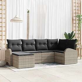 vidaXL Garden Sofa Set with Cushions 4 Pieces 3346112
