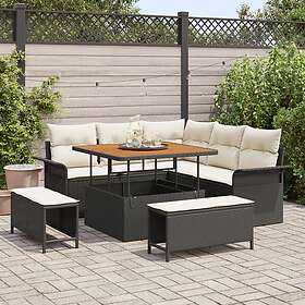 vidaXL Garden Sofa Set with Cushions 8 Pieces 3362125