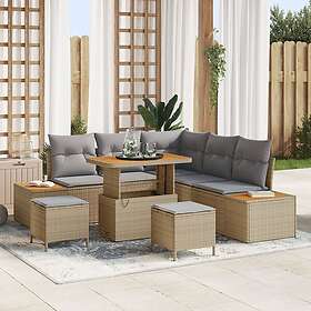 vidaXL Garden Sofa Set with Cushion 8 Pieces 3364867