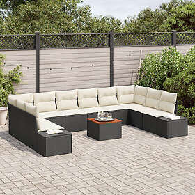 vidaXL Ensemble Canapé de Jardin avec Coussin 11 Pièces 3348006