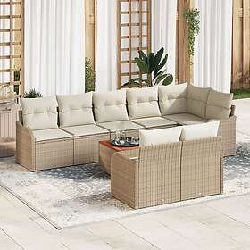 vidaXL Garden Sofa Set with Cushion 9 Pieces 3347470