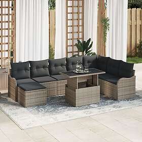 vidaXL Garden Sofa Set with Cushion 9 Pieces 3357252