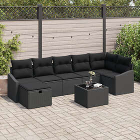 vidaXL Sofagruppe med Pute 8 Deler 3360644