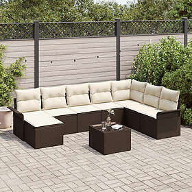 vidaXL Garden Sofa Set with Cushion 9 Pieces 3354157