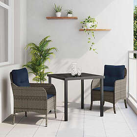 vidaXL Garden Dining Set with Cushion 3 Pieces 3380190