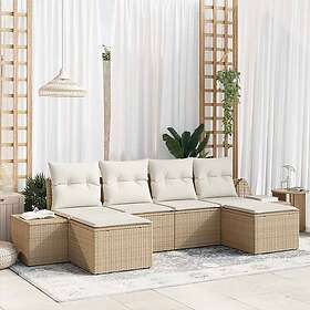 vidaXL Garden Sofa Set with Cushion 4 Pieces 3355840