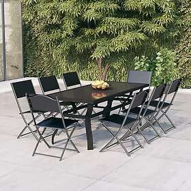 vidaXL Garden Dining Set with Cushions 9 Pieces 3102921
