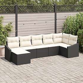 vidaXL Hage Sofasett med Pute 7 Deler 3355476