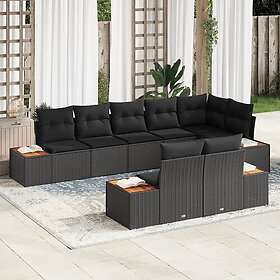 vidaXL Hage Sofasett med Pute 8 Deler 3356778