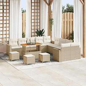 vidaXL Garden Sofa Set with Cushion 18 Pieces 3363631